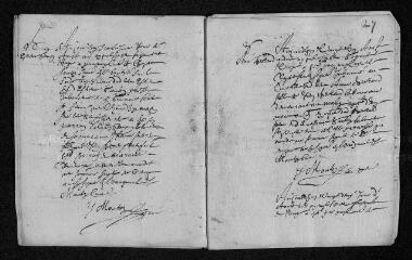 13 vues Registre paroissial. Baptêmes, mariages, sépultures (juillet-novembre 1671)