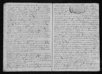 13 vues Registre paroissial.Baptêmes, mariages, sépultures (juin 1706-juin 1707)