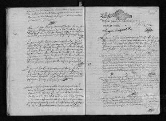 14 vues Registre paroissial.Baptêmes, mariages, sépultures (février 1692-avril 1693)