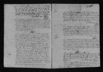 15 vues Registre paroissial.Baptêmes, mariages, sépultures (1702) - Baptêmes, sépultures (janvier 1703)