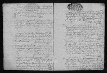 13 vues  - Registre paroissial.Baptêmes, mariages, sépultures (1711) - Sépulture (janvier 1712) (ouvre la visionneuse)