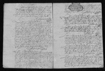 13 vues Registre paroissial.Baptêmes, mariages, sépultures (1712) - Baptêmes, sépultures (janvier 1713)