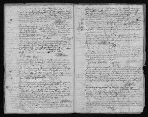11 vues Registre paroissial. Baptêmes, mariages, sépultures (1773) - Mariages, sépultures (janvier 1774)