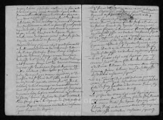 18 vues  - Registre paroissial. Baptêmes, mariages, sépultures (1696-mars 1697) (ouvre la visionneuse)