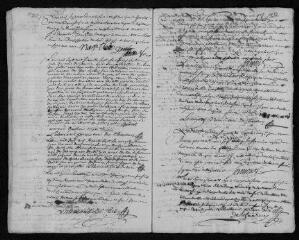 18 vues Registre paroissial. Baptêmes, mariages, sépultures (1767) - Baptêmes, sépultures (janvier 1768)