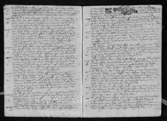 13 vues  - Registre paroissial. Baptêmes, mariages, sépultures (février 1694-janvier 1695) (ouvre la visionneuse)