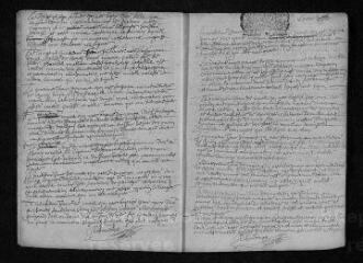 14 vues Registre paroissial. Baptêmes, mariages, sépultures (1701) - Baptême (janvier 1702)