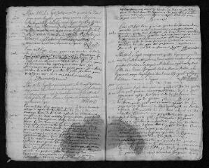 12 vues Registre paroissial. Baptêmes, mariages, sépultures (janvier 1744-janvier 1745)