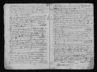11 vues  - Registre paroissial. Baptêmes, mariages, sépultures (1745) - Sépulture (janvier 1746) (ouvre la visionneuse)