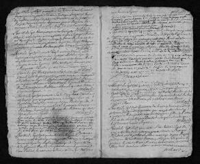 12 vues Registre paroissial. Baptêmes, mariages, sépultures (1746) - Baptême (janvier 1747)