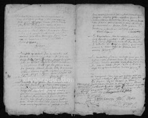 7 vues Registre paroissial. Baptêmes, mariages, sépultures (février 1674-février 1675)