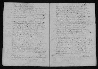 7 vues Registre paroissial. Baptêmes, mariages, sépultures (1714) - Baptême (janvier 1715)