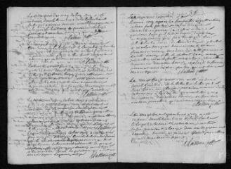 7 vues Registre paroissial. Baptêmes, mariages, sépultures (février-décembre 1715) - Baptêmes, mariages (janvier-février 1716)