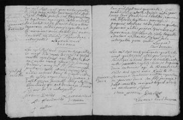 8 vues Registre paroissial. Baptêmes, mariages, sépultures (1744) - Baptême (janvier 1745)