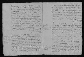 11 vues  - Registre paroissial. Baptêmes, sépultures (1784) - Baptêmes, mariages, sépultures (1785) (ouvre la visionneuse)
