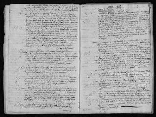 14 vues Registre paroissial. Baptêmes, mariages, sépultures (1692-février 1693)