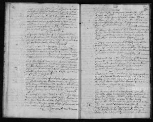 18 vues  - Registre paroissial. Baptêmes, mariages, sépultures (février 1693-février 1694) (ouvre la visionneuse)