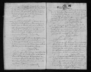 21 vues Registre paroissial. Baptêmes, mariages, sépultures (1695) - Baptêmes, sépultures (janvier 1696)