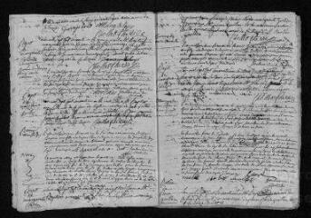 9 vues Registre paroissial. Baptêmes, mariages (1761) - Baptêmes (janvier 1762)