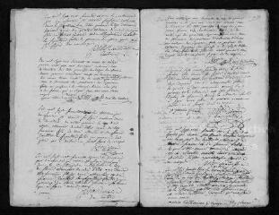 23 vues Registre paroissial.Mariage (décembre 1770) - Baptêmes, mariages, sépultures (1771)