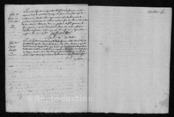 5 vues  - Registre paroissial. Sépultures (février 1758-janvier 1759) (ouvre la visionneuse)