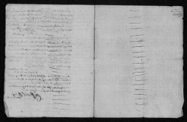 5 vues  - Registre paroissial. Sépultures (février 1764-janvier 1765) (ouvre la visionneuse)