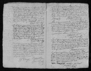15 vues Registre paroissial.Baptêmes, mariages, sépultures (1752) - Baptême (janvier 1753)