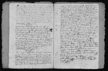 7 vues Registre paroissial.Baptêmes, mariages (1751) - Baptême (janvier 1752)