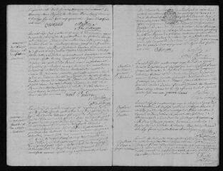 11 vues Registre paroissial.Baptêmes, mariages, sépultures (1791) - Baptêmes, mariages (janvier 1792)