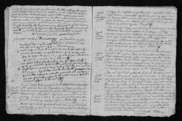 11 vues Registre paroissial.Baptêmes, mariages, sépultures (1748-1749) - Sépultures (janvier 1750)