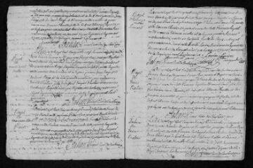 12 vues Registre paroissial.Baptêmes, mariages, sépultures (1759) - Baptêmes, sépultures (janvier 1760)