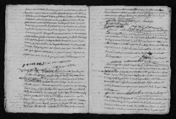 15 vues Registre paroissial.Baptêmes, mariages, sépultures (1765) - Baptêmes, mariages (janvier 1766)