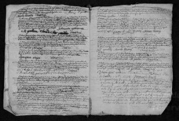 7 vues  - Registre paroissial. Baptêmes, mariages (1737-juillet 1739) (ouvre la visionneuse)