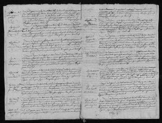 7 vues Registre paroissial. Baptêmes, sépultures (1738) - Sépultures (janvier 1739)