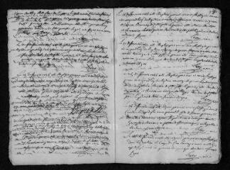 32 vues Registre paroissial.Baptêmes, mariages, sépultures (1746) - Baptêmes, sépultures (janvier 1747)