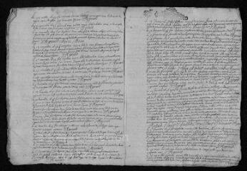 17 vues Registre paroissial.Baptêmes, mariages, sépultures (janvier 1675-mars 1680)