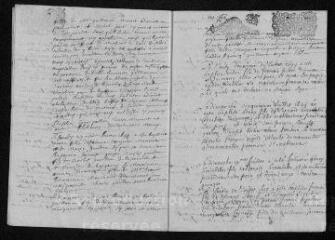 11 vues Registre paroissial. Baptêmes, mariages, sépultures (février 1699-février 1700)