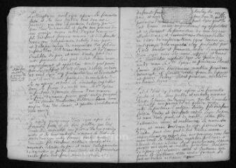 12 vues Registre paroissial. Baptêmes, mariages, sépultures (février-décembre 1700) - Sépulture (janvier 1701)