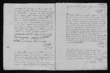 8 vues Registre paroissial.Baptêmes, mariages, sépultures (février-décembre 1741)