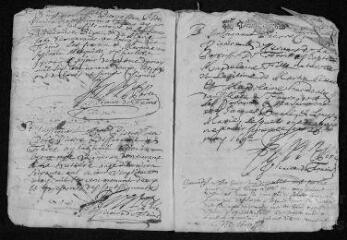11 vues Registre paroissial.Baptêmes, mariages, sépultures (1692-mars 1693)