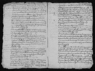 7 vues Registre paroissial.Baptêmes, sépultures (mars 1737-février 1738)