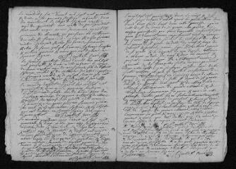 7 vues  - Registre paroissial.Baptêmes, mariages, sépultures (1742) - Sépulture (janvier 1743) (ouvre la visionneuse)