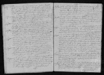 12 vues  - Registre paroissial. Baptêmes, mariages, sépultures (mars 1693-janvier 1694) (ouvre la visionneuse)