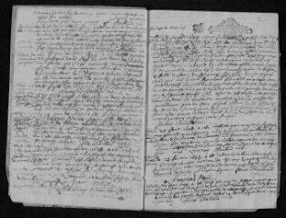14 vues Registre paroissial. Baptêmes, mariages, sépultures (février-décembre 1694)