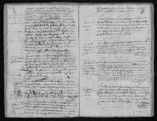 13 vues Registre paroissial. Baptêmes, mariages, sépultures (1773) - Mariage (janvier 1774)
