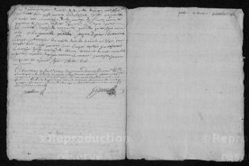 5 vues Registre paroissial. Baptêmes, mariages, sépultures (février-décembre 1738)