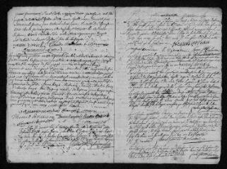 7 vues Registre paroissial. Baptêmes, mariages, sépultures (février-décembre 1743)