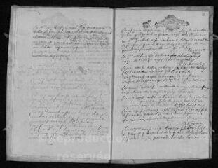 8 vues Registre paroissial. Baptêmes, mariages, sépultures (février-décembre 1694) - Baptêmes, sépultures (janvier 1695)