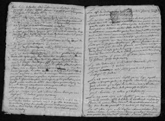 9 vues Registre paroissial. Baptêmes, mariages, sépultures (1700-avril 1701)