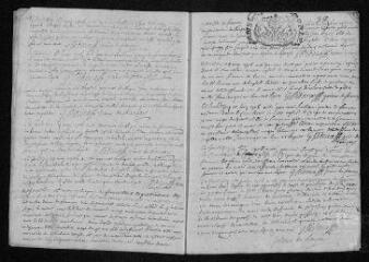 10 vues Registre paroissial. Baptêmes, mariages, sépultures (1706) - Baptêmes, sépultures (janvier-février 1707)